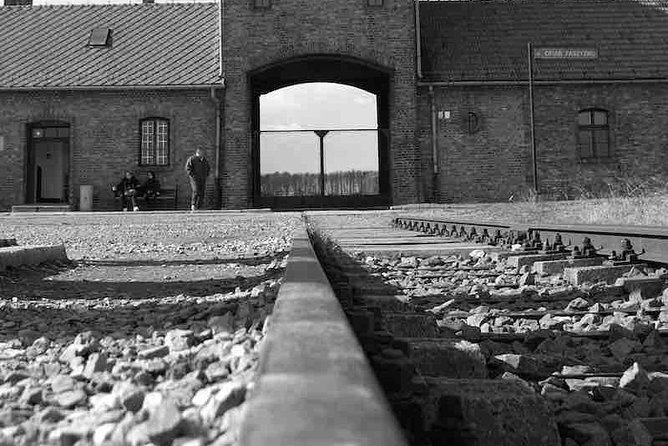 Auschwitz Birkenau Tour from Krakow: Private Transfer + Ticket - Birkenau’s railway ramp and open barracks
