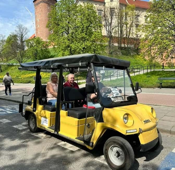 City Tour Cracow golf car plus Cruise on the Vistula River. - Ending on a One-Hour Vistula River Cruise