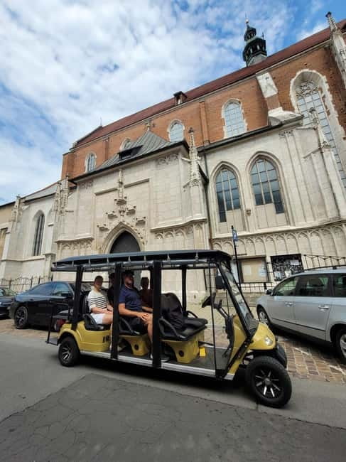 Cracow sightseeing tour by electric golf cart - Crossing the Vistula into Podgórze