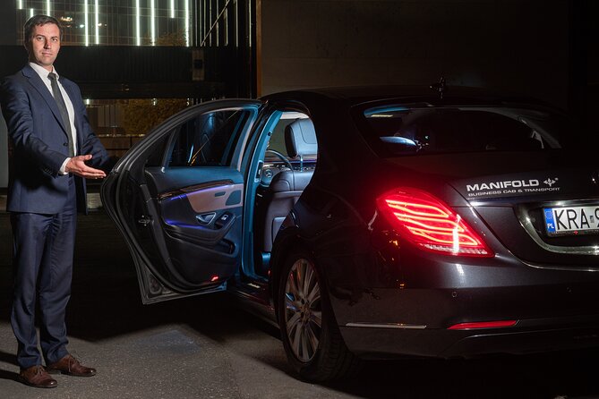 Cracow to airport transfer by Luxurious VIP limo - Who will get the most from this ride?