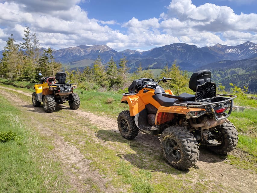 From Krakow: ATV/Snowmobile Ride, Shooting & Hot Springs - Getting muddy on Can-Am quad bikes
