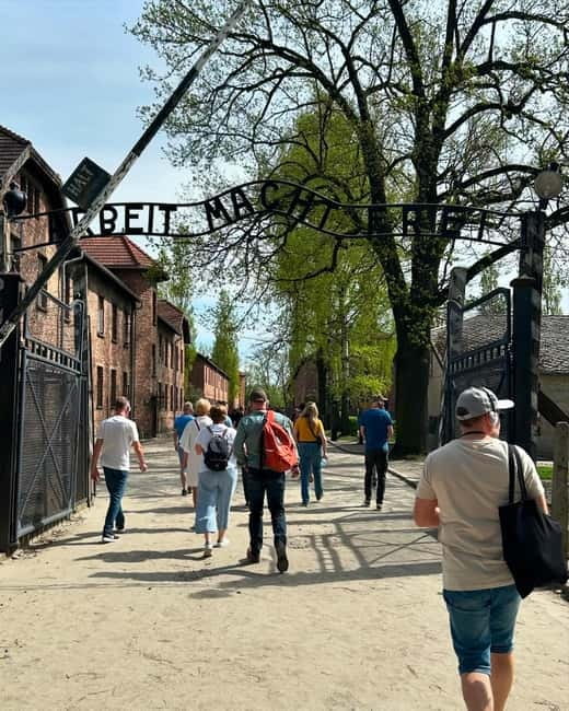 From Krakow: Auschwitz-Birkenau & Wieliczka Salt Mine Tour - Entering Auschwitz-Birkenau with a guide