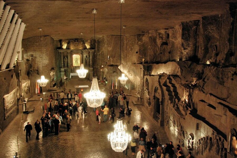 From Krakow: Auschwitz Museum and Wieliczka Salt Mine Tour - Inside 20 chambers of Wieliczka