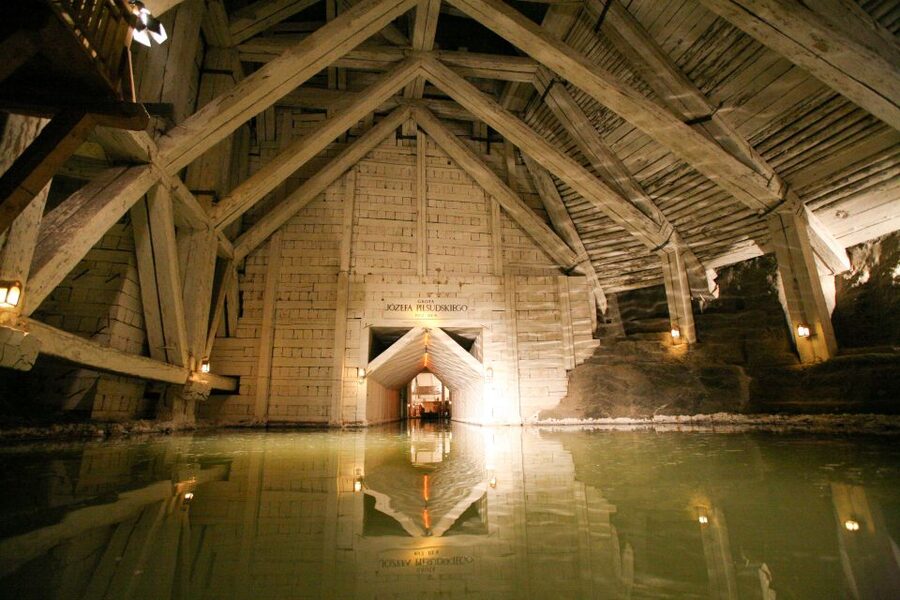 From Krakow: Wieliczka Salt Mine Guided Tour - Descending 380 steps into the old workings