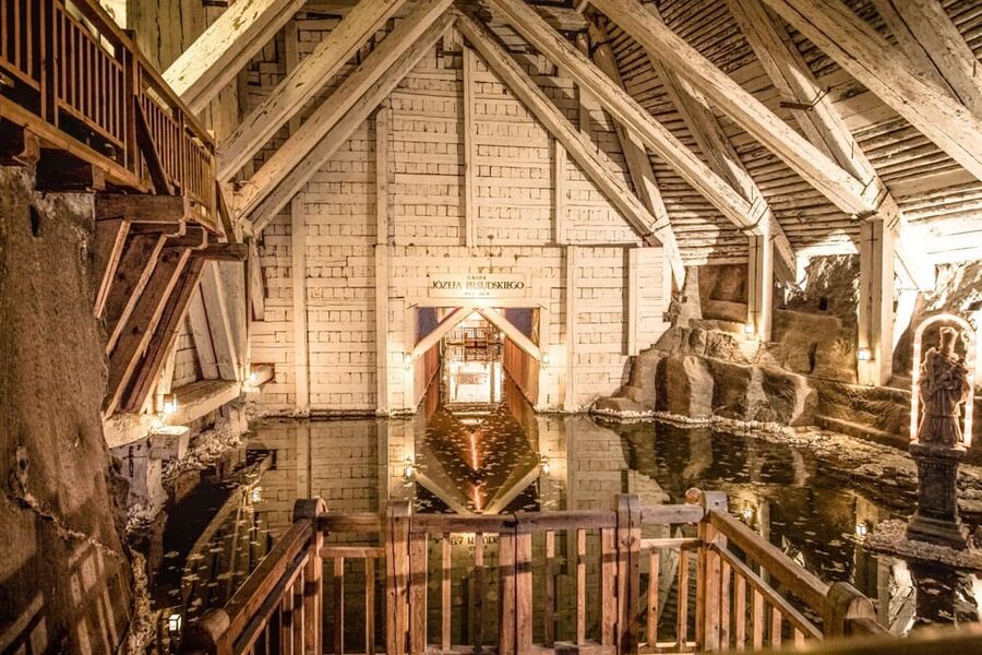From Krakow: Wieliczka Salt Mine Guided Tour & Pickup Option - The lift back up is practical, not polished