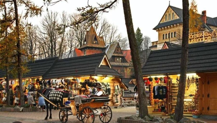 From Krakow: Zakopane Tour with Hotel Pickup & Thermal Baths - Krupówki Street: food, shops, and a busy town center