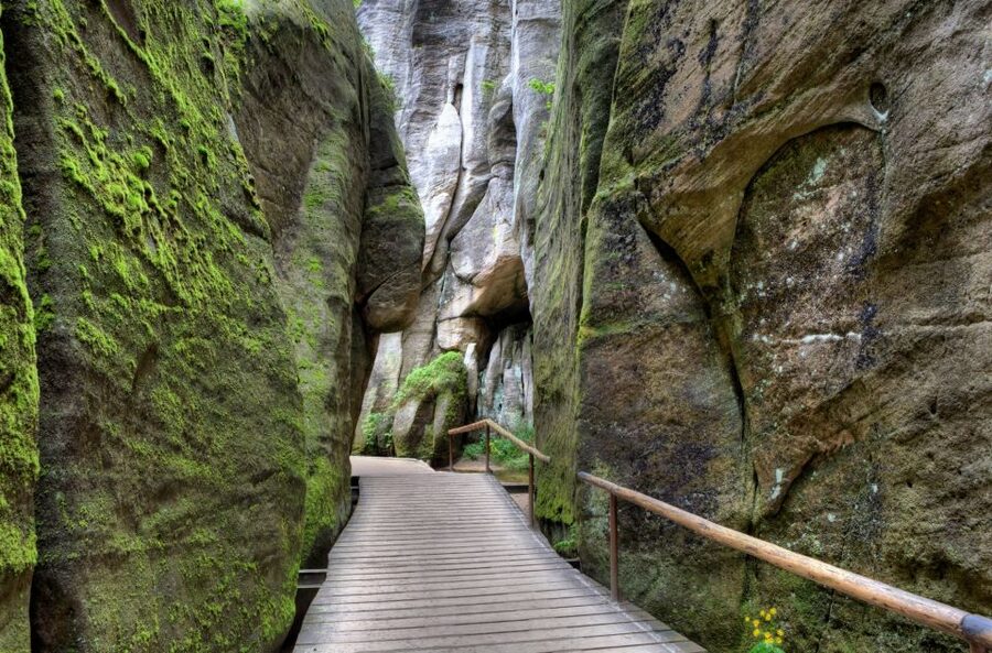From Wroclaw: Hiking Trail in Rock City Adrspach - Named rocks, narrow passages, and changing views