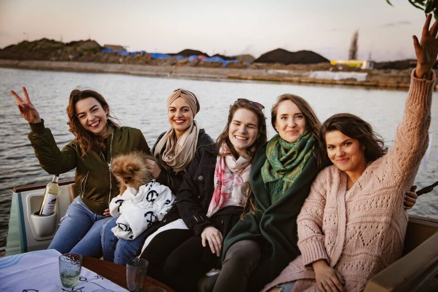Gdańsk : Catamaran River Cruise (group) - The Crane, Long Bridge, and Mariacka Gate