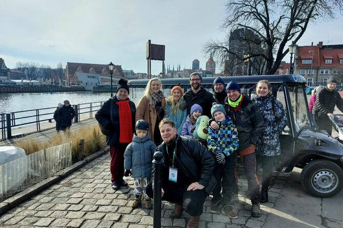 GDANSK City Tour by Golf Cart Live Guide & City Sightseeing 90min - The Zuraw crane and Motlawa waterfront