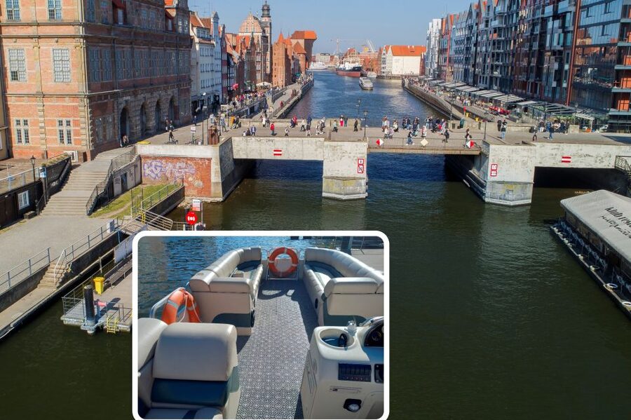 Gdańsk: Motlawa River Sightseeing Catamaran Cruise - The Green Gate and the first view of the Old Motława