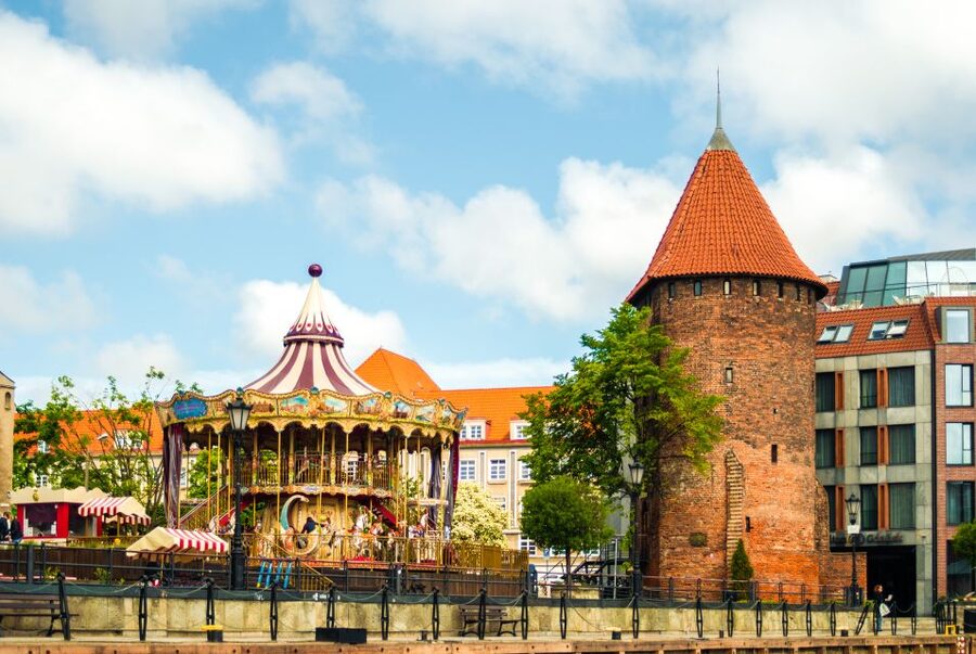 Gdańsk: Motlawa River Yacht Cruise - Brabank, Gdańsk Marina, and the broader river