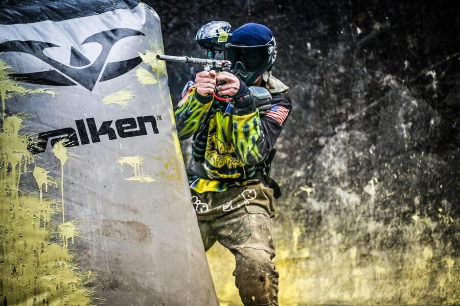 Gdansk: Outdoor Paintball and Private Transfers - Getting equipped with mask, uniform, and marker