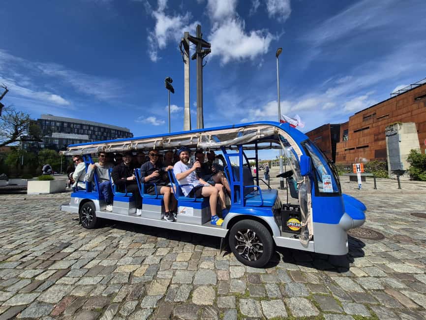 Gdansk:Private Beer City Tour Sightseeing By Golf Cart - From the shipyard to Solidarity Square