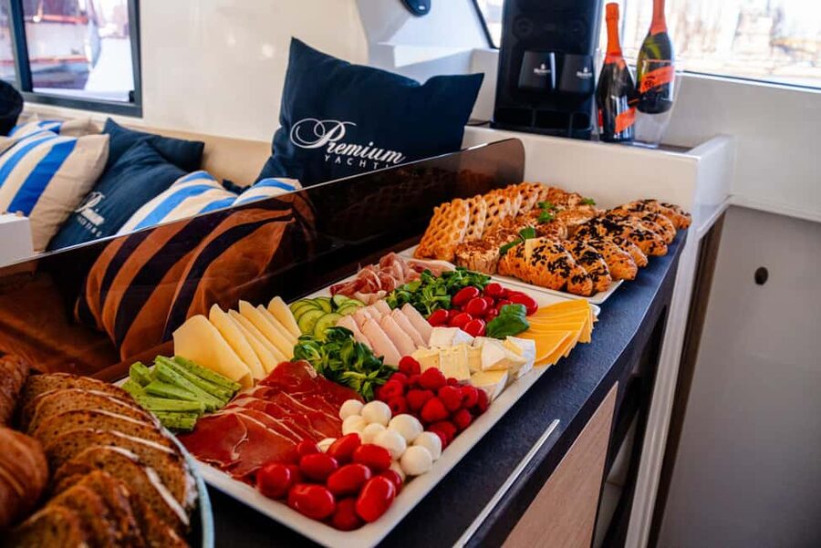 Gdansk/Sopot: Breakfast Cruise on a Catamaran - Prosecco, blankets, and the little comforts
