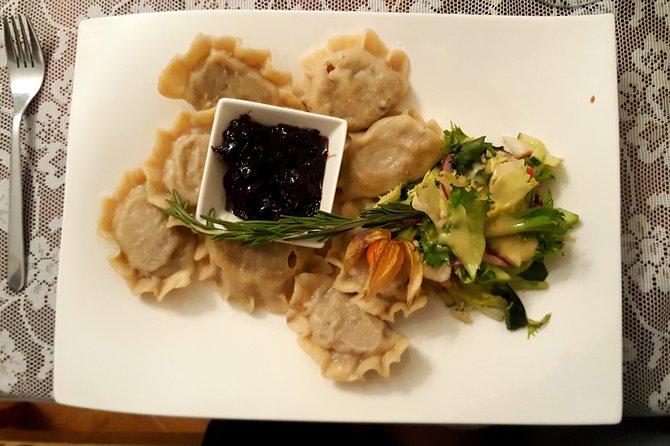 Gdansk Traditional Food Tour with Old Town Sightseeing - The first restaurant and the Polish menu