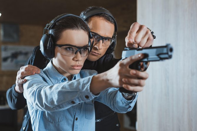 Gun Shooting Experience with Hotel Transfers Gdansk - Choosing between a Glock, AK-47, Mossberg, and shotgun