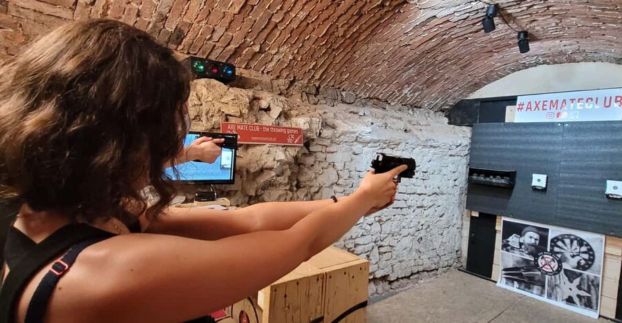 Krakow: Axe Mate Club Shooting Range Entry Ticket - Why the Kazimierz basement location matters