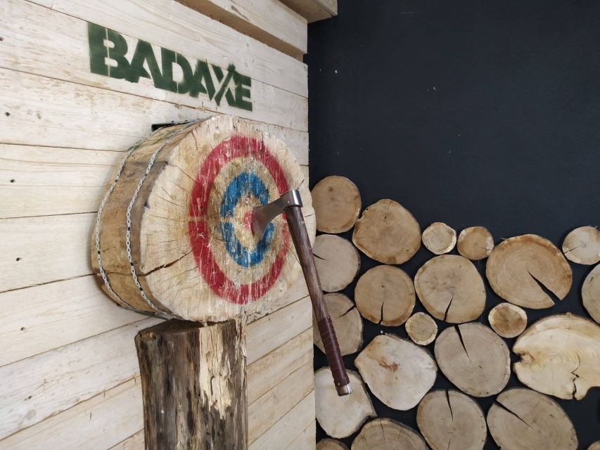 Krakow: Axe Throwing Fun - Entering the basement club in Krakow
