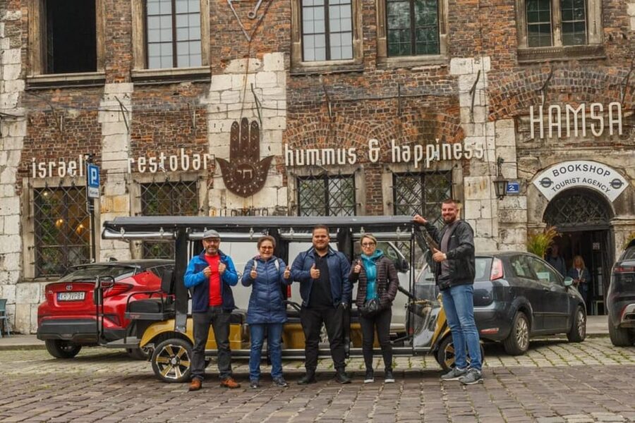 Krakow: City Sightseeing Tour by Shared or Private Golf Cart - Crossing into Podgórze and the former ghetto