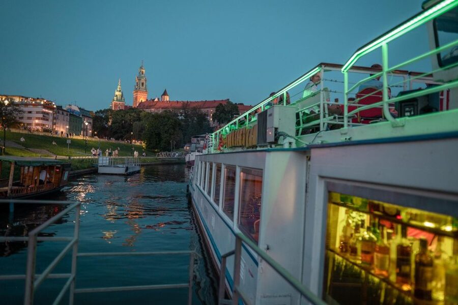 Krakow: Evening Cruise with a Glass of Wine - The Norbertine convent and western riverbank
