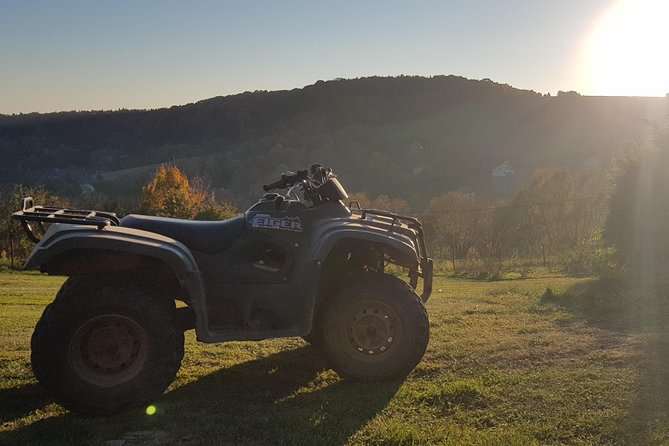 Krakow: Extreme Off-Road Quad Bike Tour with BBQ Lunch - The van ride from your Krakow address