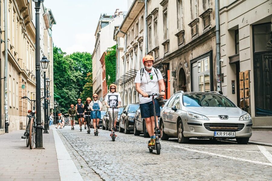 Krakow: Guided E-Scooter City Tour with Food Tastings - Old Town, St. Mary’s Basilica, and Florian’s Gate