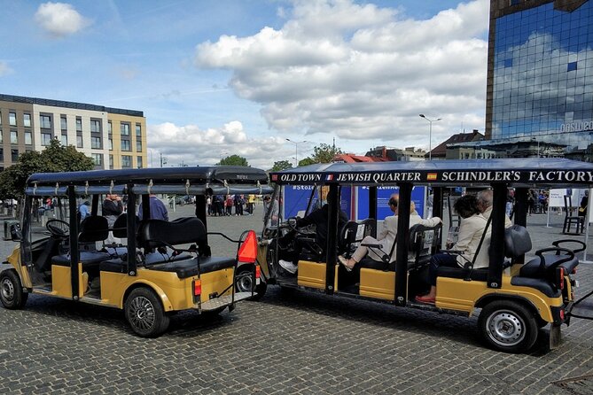 Krakow Jewish Quarter and Ghetto Tour by Electric Golf Cart - The surviving ghetto wall