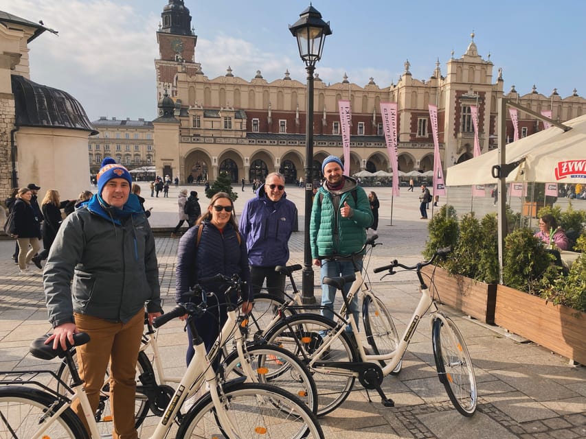 Krakow: Old Town and Kazimierz Guided Bike Tour - Ghetto Heroes Square and Schindler’s factory