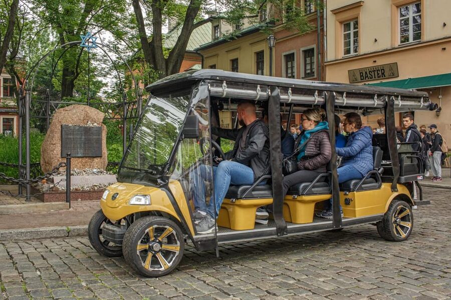 Krakow: Old Town - Kazimierz - Ghetto by Electric Golf Cart - Key points at a glance