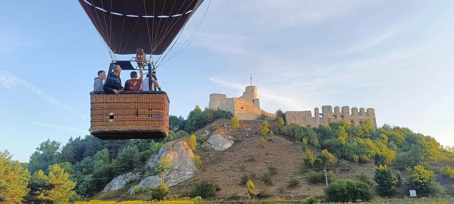 Kraków: Private Hot Air Balloon Flight with Champagne - A Proposal In The Sky, With A Sensible Backup Plan
