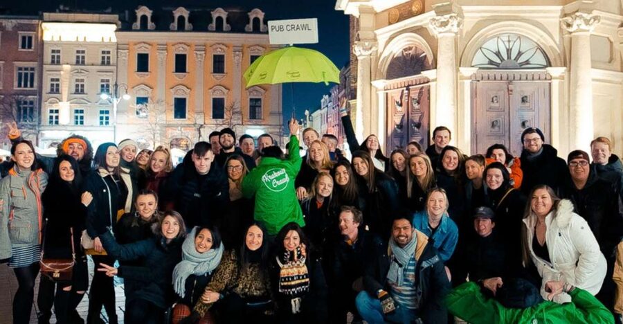 Krakow: Pub, Bar & Club Crawl - Starting beside St. Mary’s Church at 9:45 PM