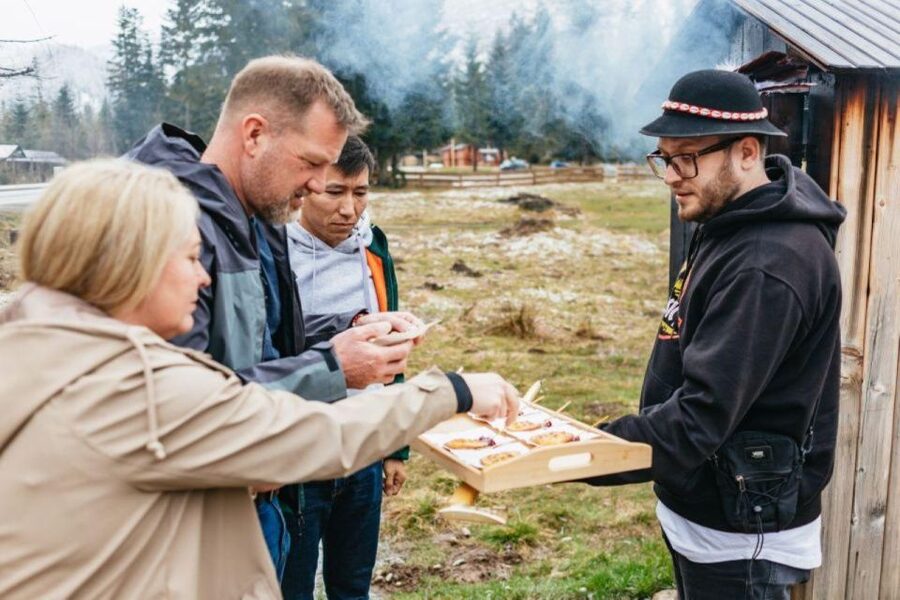 Krakow: Zakopane Day Tour with Optional Thermal Baths - Cheese, cranberry sauce, and regional vodka
