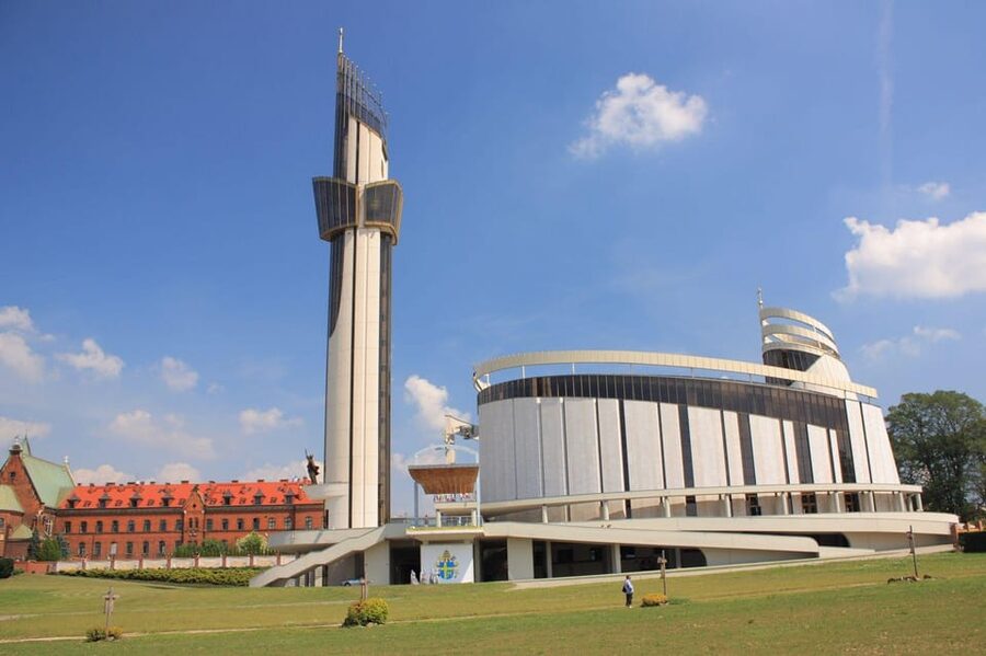 Łagiewniki-Sanctuary of Divine Mercy and John Paul II - The Observation Tower changes the pace