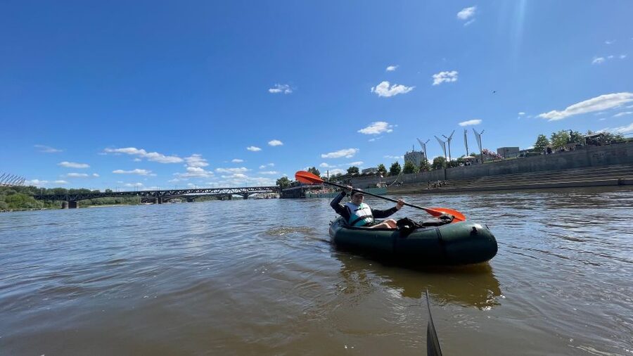 Packrafting kayaking guided tour Vistula river Warsaw Poland - What the $36 price really includes
