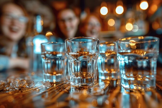 Polish Vodka Tasting Tour Wroclaw - Tasting eight shots with Polish food