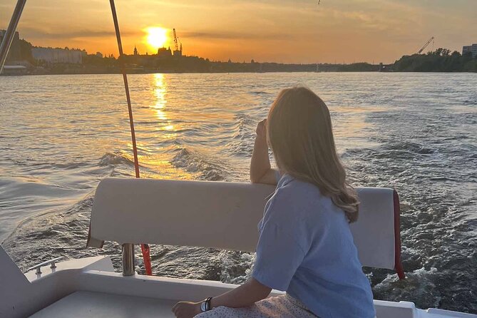 Private Cruise on Vistula in Warsaw for 9 with our Helmsman - Royal Castle and Old Town from the Vistula