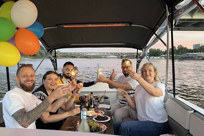 Private Cruise on Vistula in Warsaw for 9 with our Helmsman - The Vistula Boulevards from river level