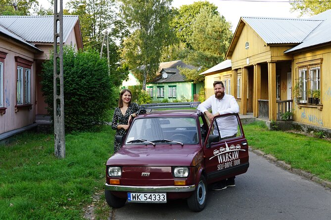Retro Fiat Self-Drive Undisovered Tour in Warsaw - University of Warsaw Library and the rooftop finish