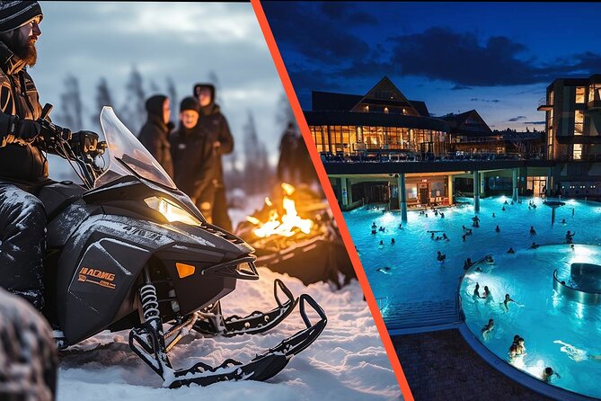Snowmobile Ride and Thermal Pools with Hotel Pickup in Zakopane - The bonfire brings the mountain setting to life