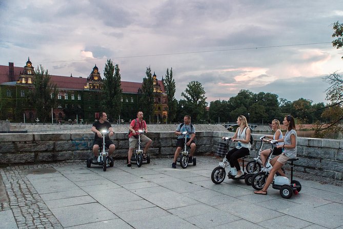 The Classic E-Scooter (3 wheeler) Tour of Wroclaw - everyday tour at 6:00 pm - Starting at Kotlarska Street