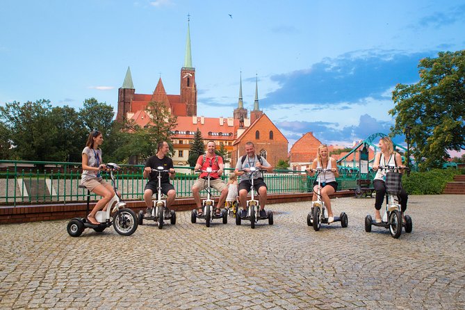 The Grand E-Scooter (3 wheeler) Tour of Wroclaw - everyday tour at 9:30 am - Key points at a glance