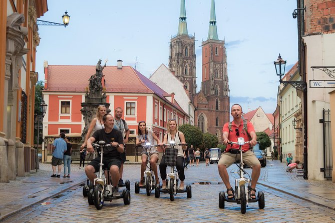 The Grand E-Scooter (3 wheeler) Tour of Wroclaw - everyday tour at 9:30 am - Starting at Kotlarska Street