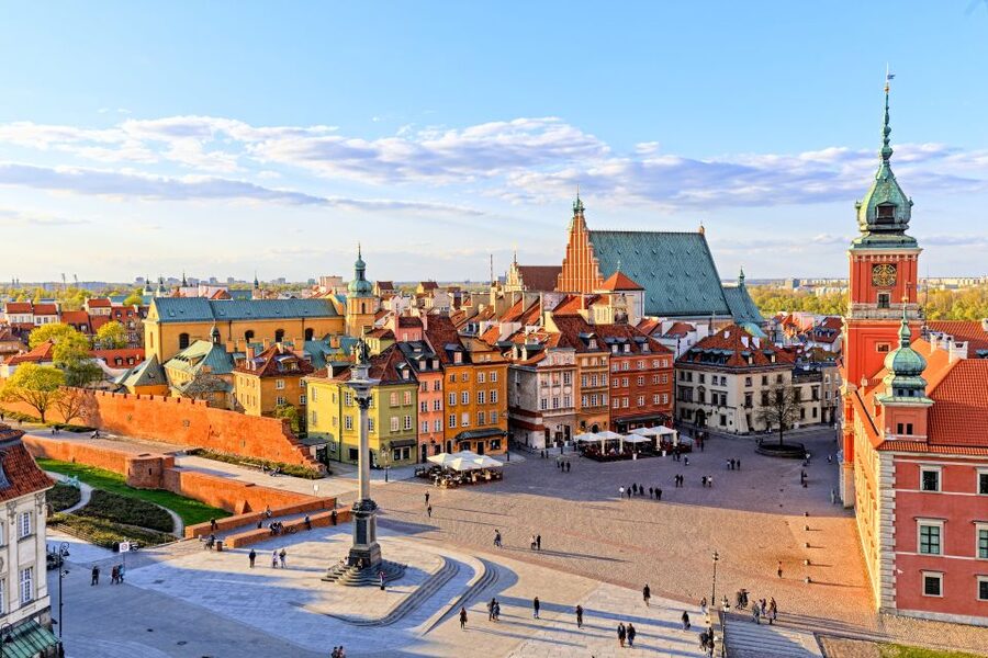 Warsaw: Afternoon Public City Tour with Pickup and Drop-off - Castle Square and the rebuilt Old Town