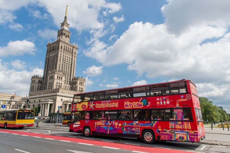 Warsaw: City Sightseeing Hop-On Hop-Off Bus Tour - The Blue Route, with museums and Lazienki
