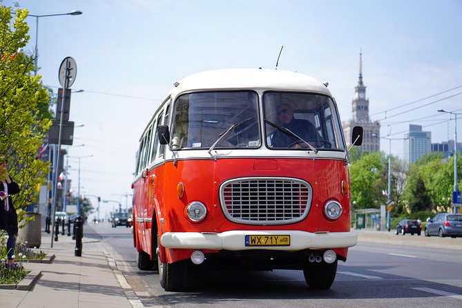 Warsaw City Sightseeing in a Retro Bus - Starting beside the Palace of Culture and Science