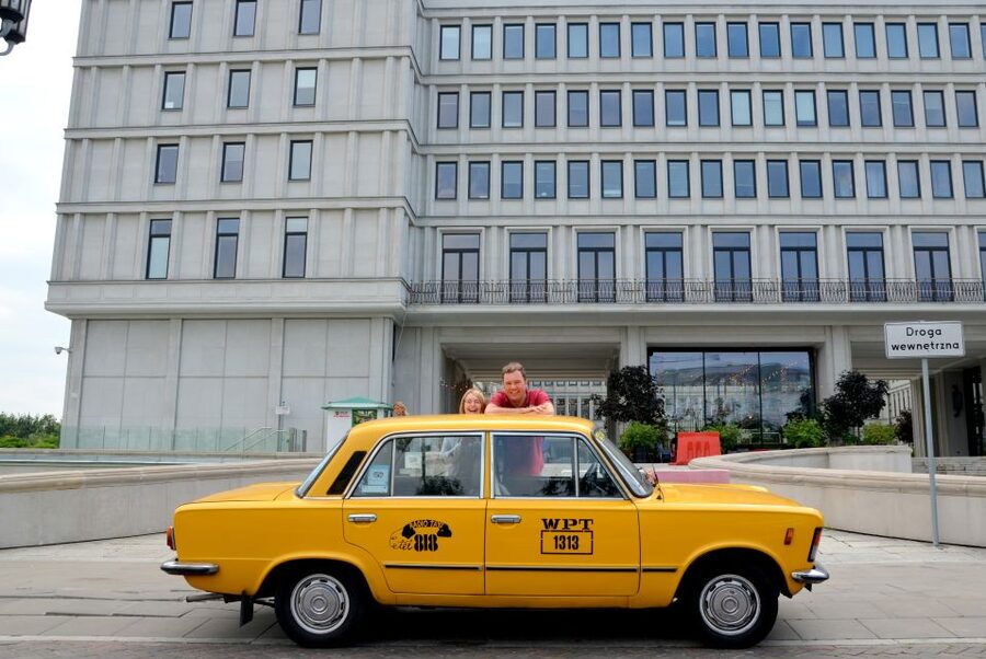 Warsaw Communism Private Tour in a Retro Fiat - The ministerial district and the former Communist Party headquarters