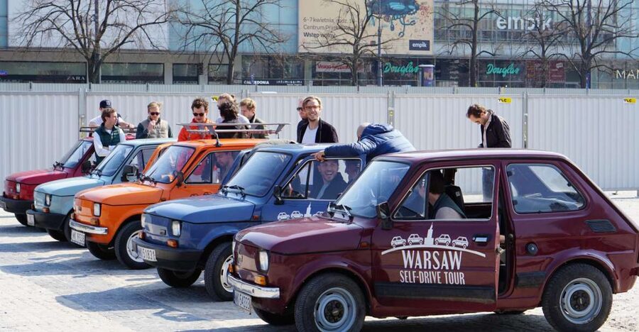 Warsaw: Communist History Self-Driving Tour - Constitution Square and the look of Stalin-era Warsaw