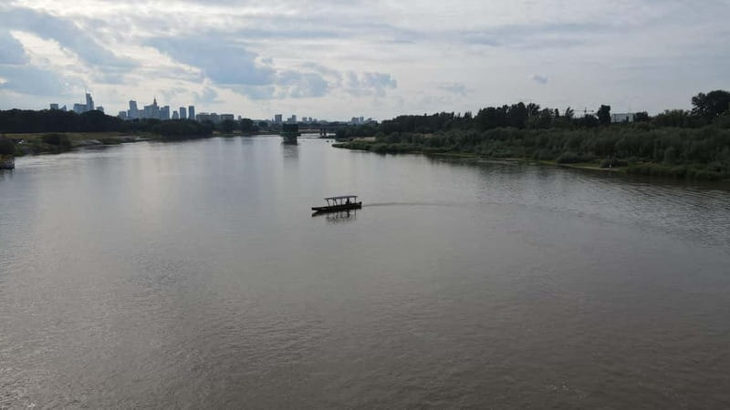 Warsaw: cruise on the Vistula - The Old Town and Royal Castle from the Vistula