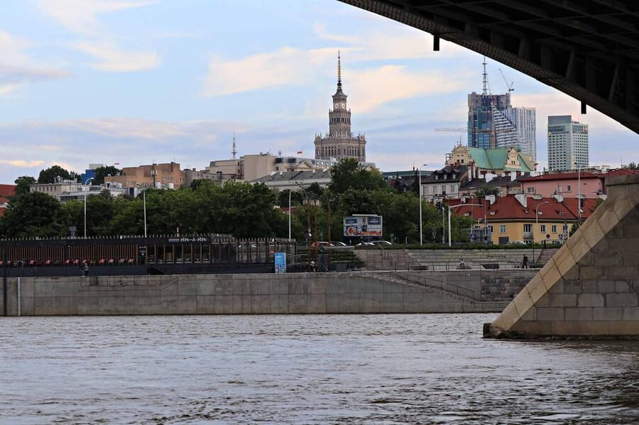 Warsaw: Vistula River Cruise with Your Music & City Views - Old Town from the river