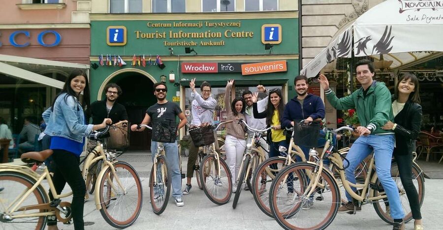 Wroclaw: 3-Hour Bike Tour in English or Polish - Crossing toward Centennial Hall and the eastern sights